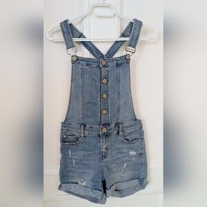 Denim Short Overalls - Light Blue Women Jeans